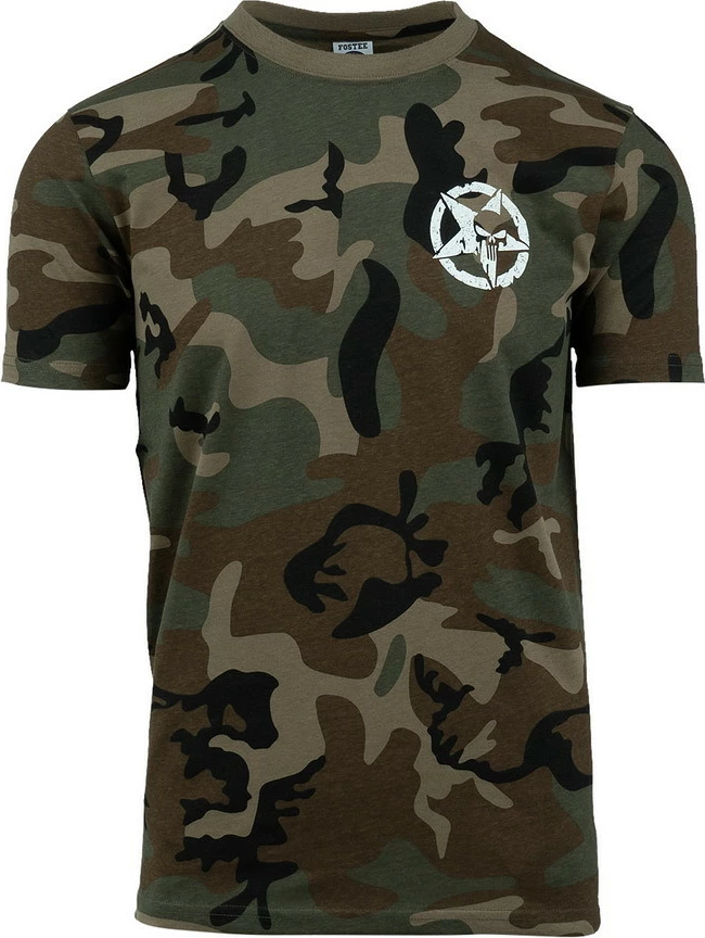 Bluzë T-Shirt Fostex WWII Series T-shirt Allied Star - punisher camouflage