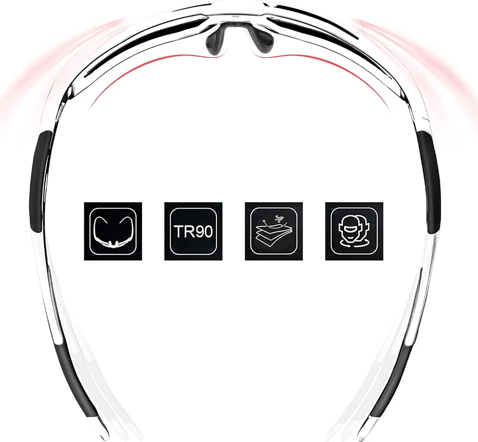 Syze sportive Rockbros 10183 me lente të polarizuara, Blu