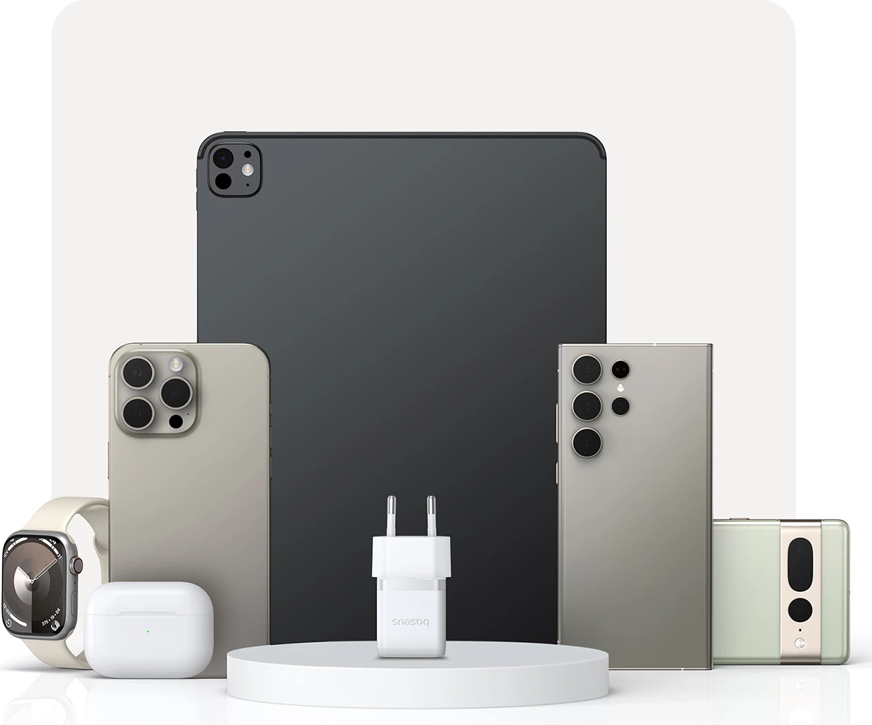 Karikues muri Baseus Palm 20W, USB-C, i bardhë