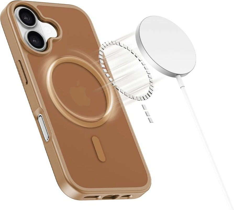 Mbështjellës Tech-Protect BasicMag për iPhone 17, MagSafe, kafe, 1 copë