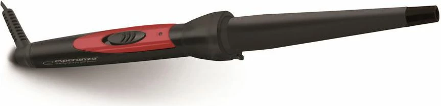 Hekur për kaçurrela Titanum EBL007 25 mm konik, veshje qeramike, zi/kuq