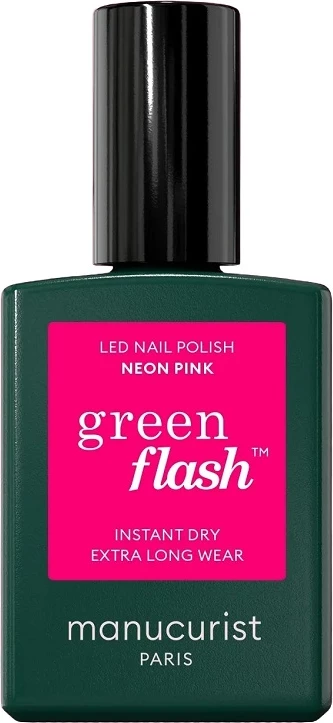 Llak për thonj për femra Manucurist Green Flash Neon Pink 15ml