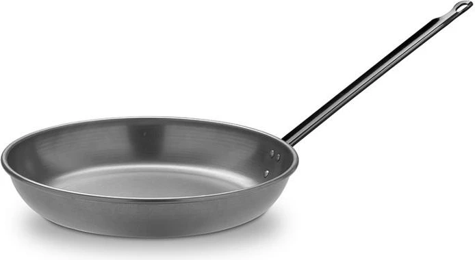 Tigan i thellë çeliku i lëmuar Garcima 32cm, thellësi 5.5cm, inox/argjend