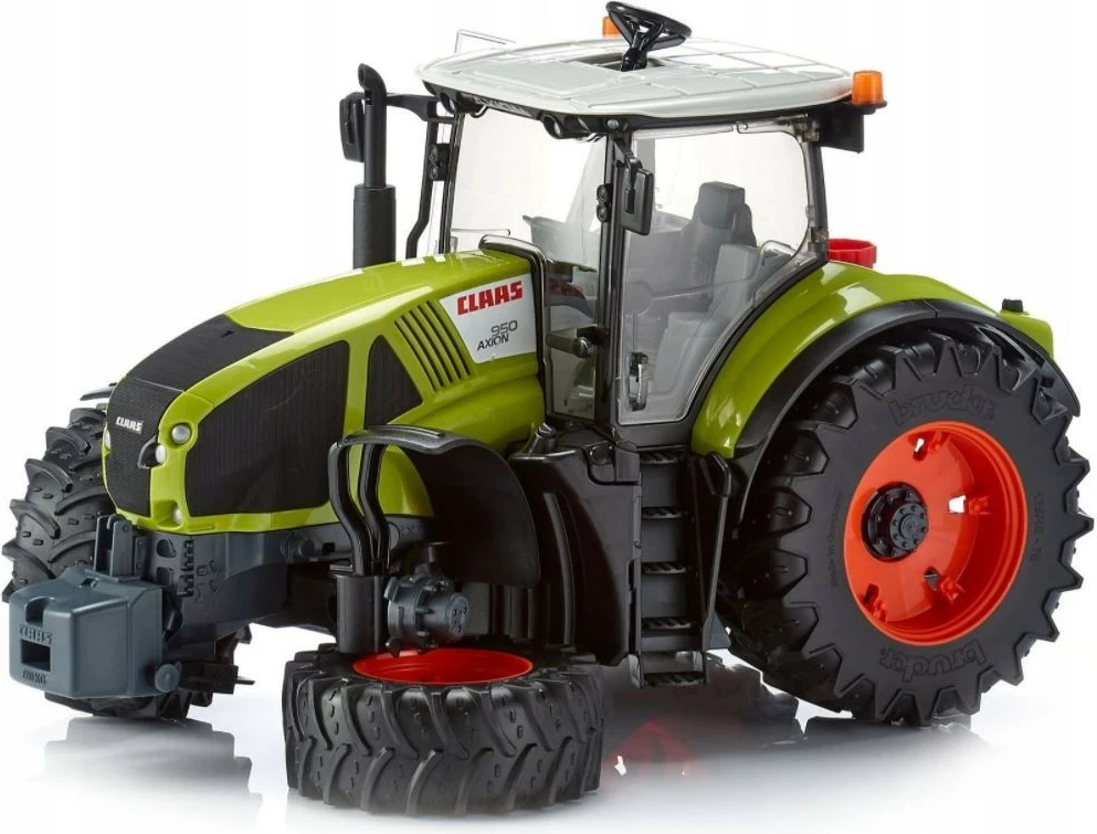Traktor lodër BRUDER Claas Axion 950, plastikë, i gjelbër/zi, 1:16