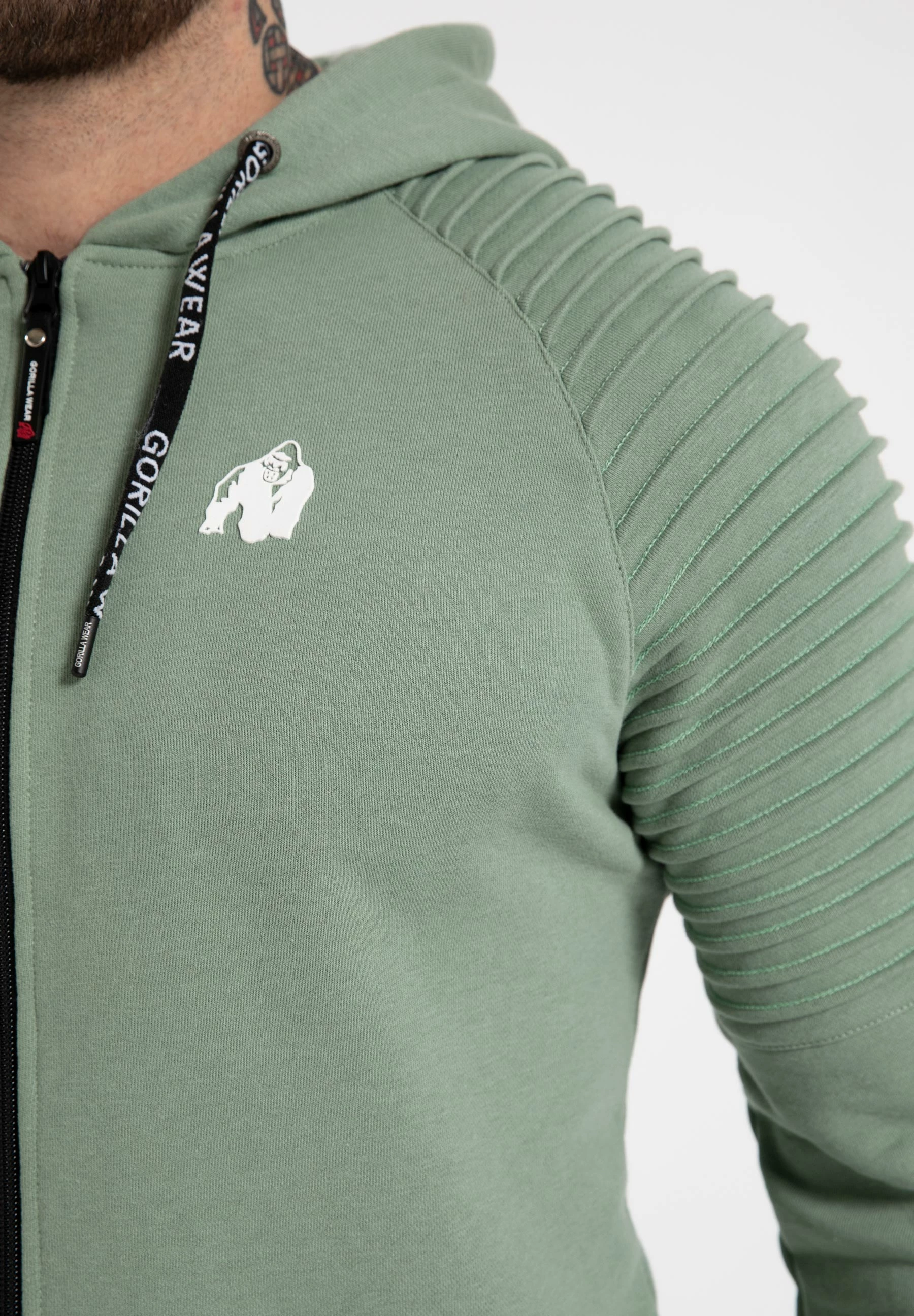 Georgia Zipped Hoodie - Green [Madhësia: 2XL]