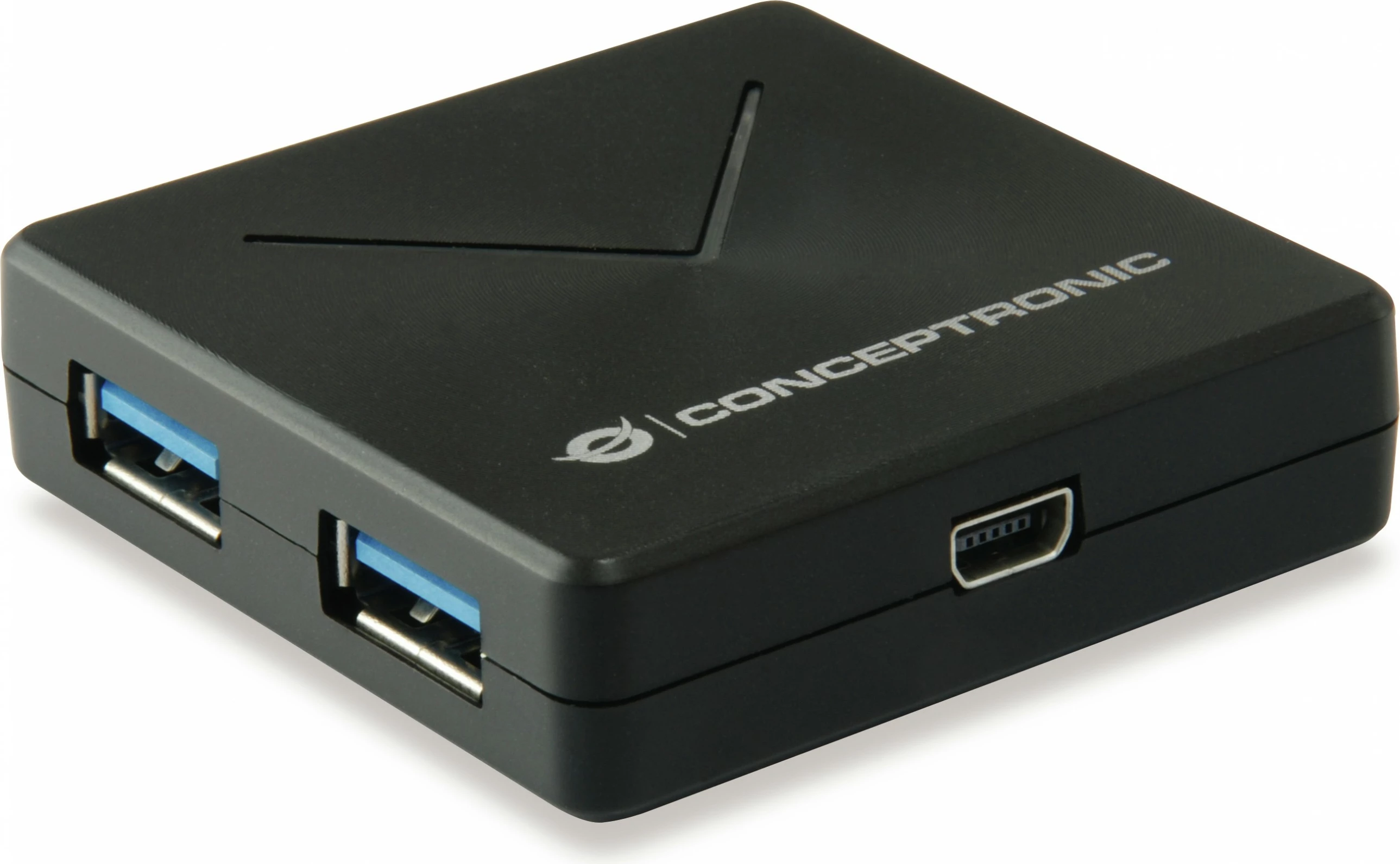 Hub USB Conceptronic 4-Port, USB-A 3.0/Mini-B, i zi