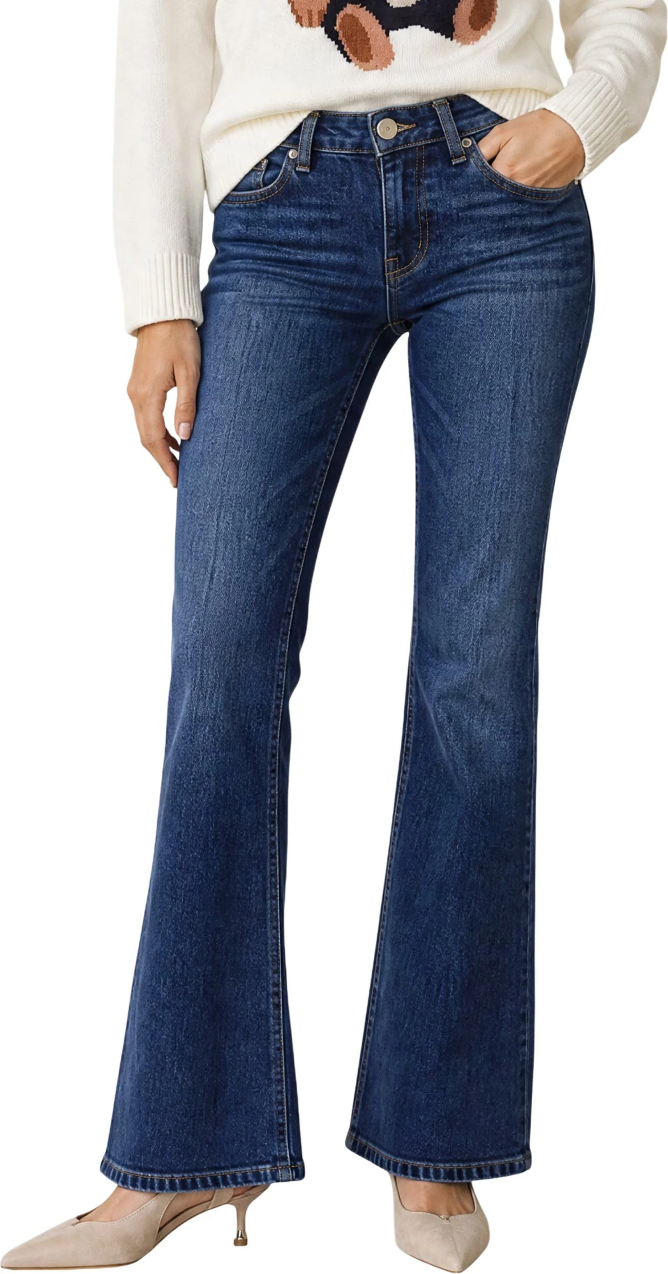 Xhinse për femra Guess Beverly Low Rise W6BAJ7 D2097, denim