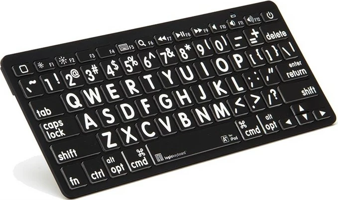 Tastierë wireless LogicKeyboard XL-Print DE Mac/BT, mini, e zezë