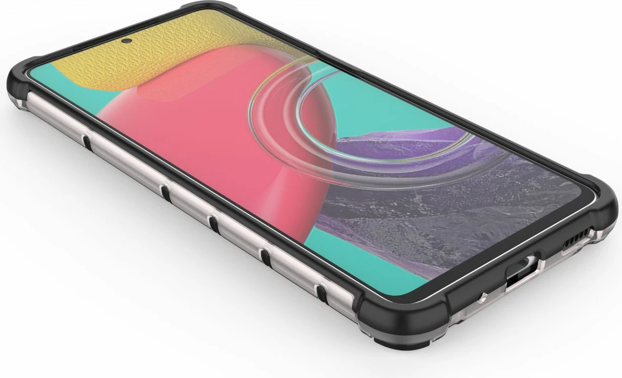 Mbështjellës Hurtel Honeycomb për Samsung Galaxy M53 5G, i zi