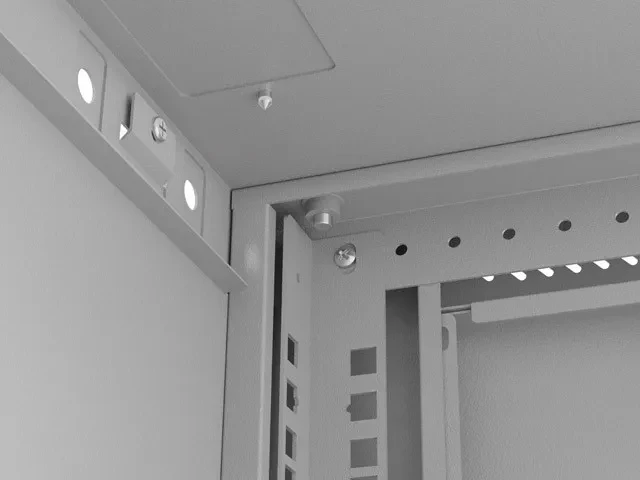 Kabinet rack LANBERG 19" 4U 540x350 mm, derë xhami, gri