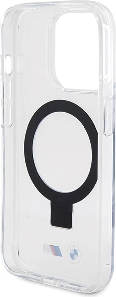 Mbështjellës BMW Ring Stand M Collection MagSafe për iPhone 15 Pro Max, transparent
