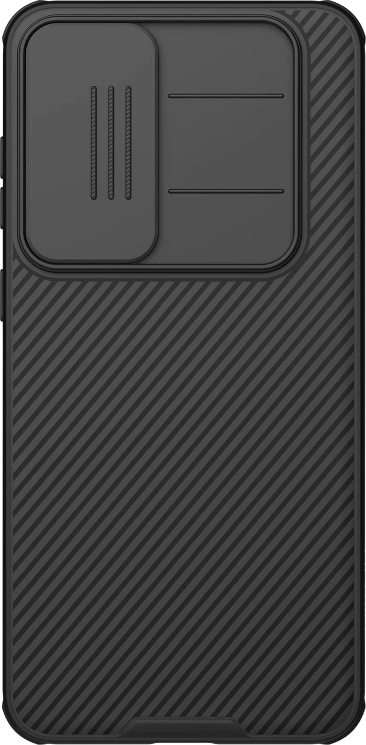 Mbështjellës NILLKIN CamShield Pro për Samsung Galaxy S25 FE, PC+TPU, me kapak mbrojtës për kamerë, i zi