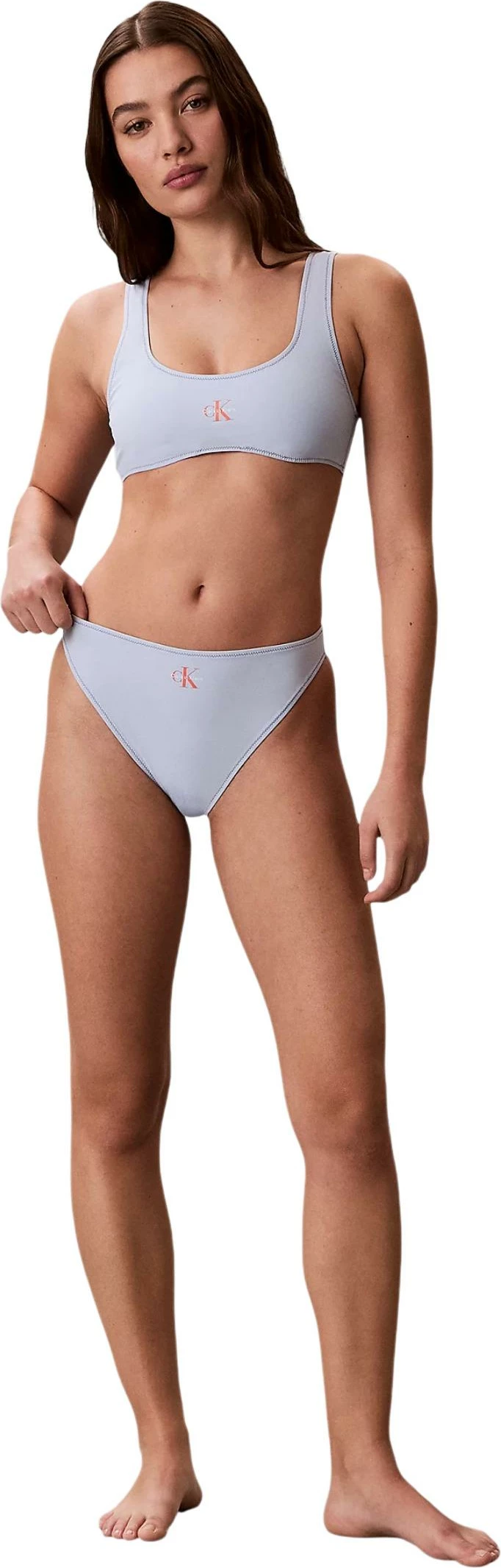 Bikine për femra Calvin Klein Jeans LV00Q61147, blu e zbehtë [Madhësia: M]