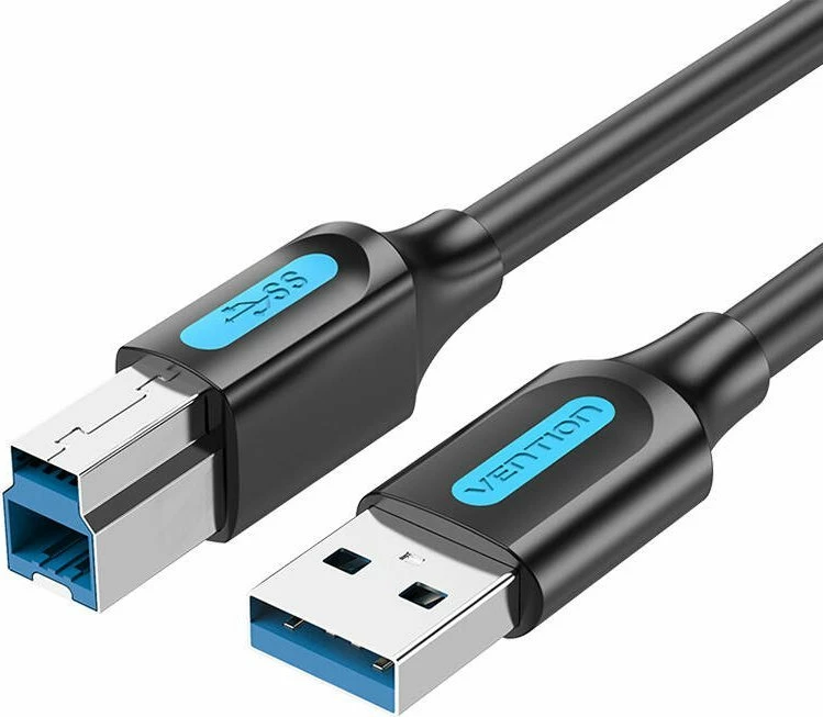 Kabllo USB-A në USB-B Vention COOBI 3 m USB 3.0/3.2 Gen 1, e zezë