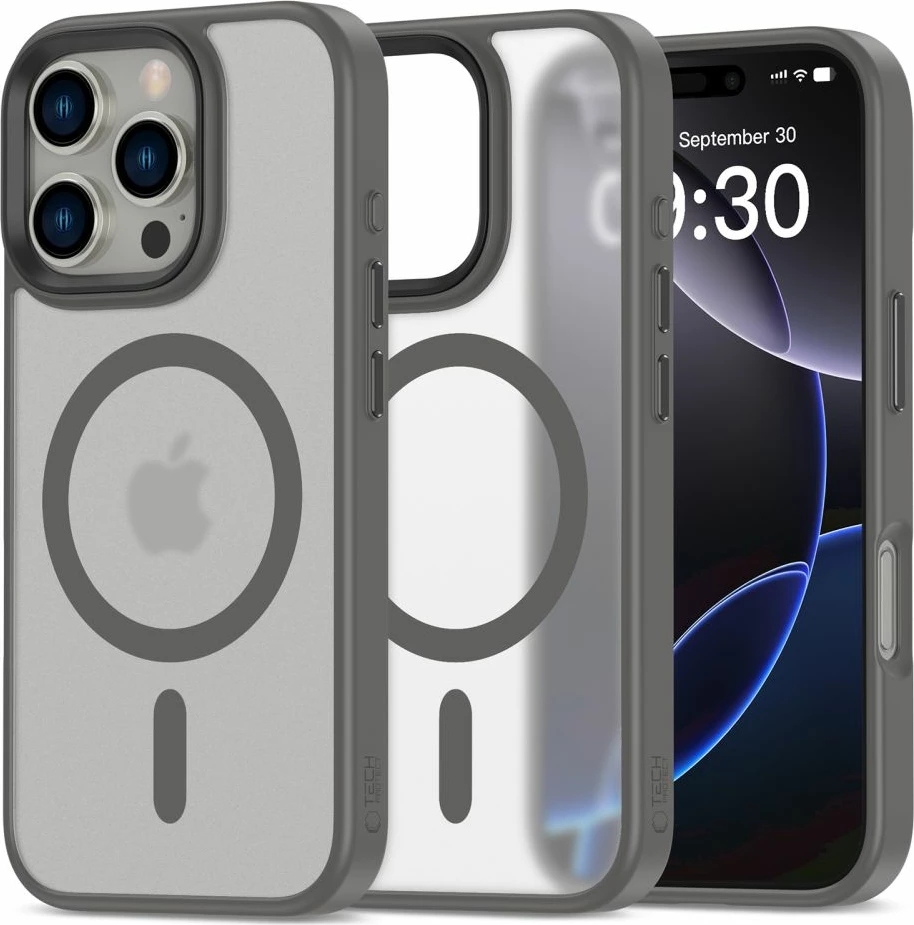 Mbështjellës Tech-Protect MagMat MagSafe për iPhone 16 Pro Max, titanium