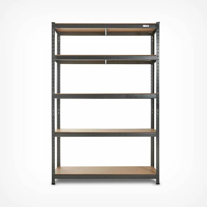 Raft metalik VONHAUS 15/369, 5-katësh 180x120x40cm, ngarkesë 875kg, gri e errët