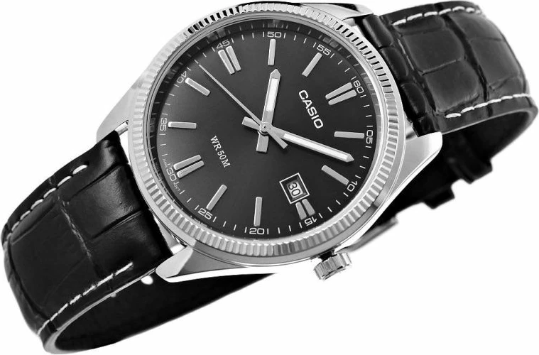 Orë dore për meshkuj Casio MTP-1302PL-1AVEF, e zezë