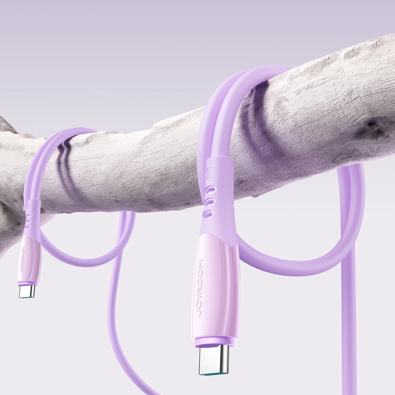 Kabllo USB-C në USB-C Joyroom S-A59 Vibrant Series 60W 1.2m, vjollcë