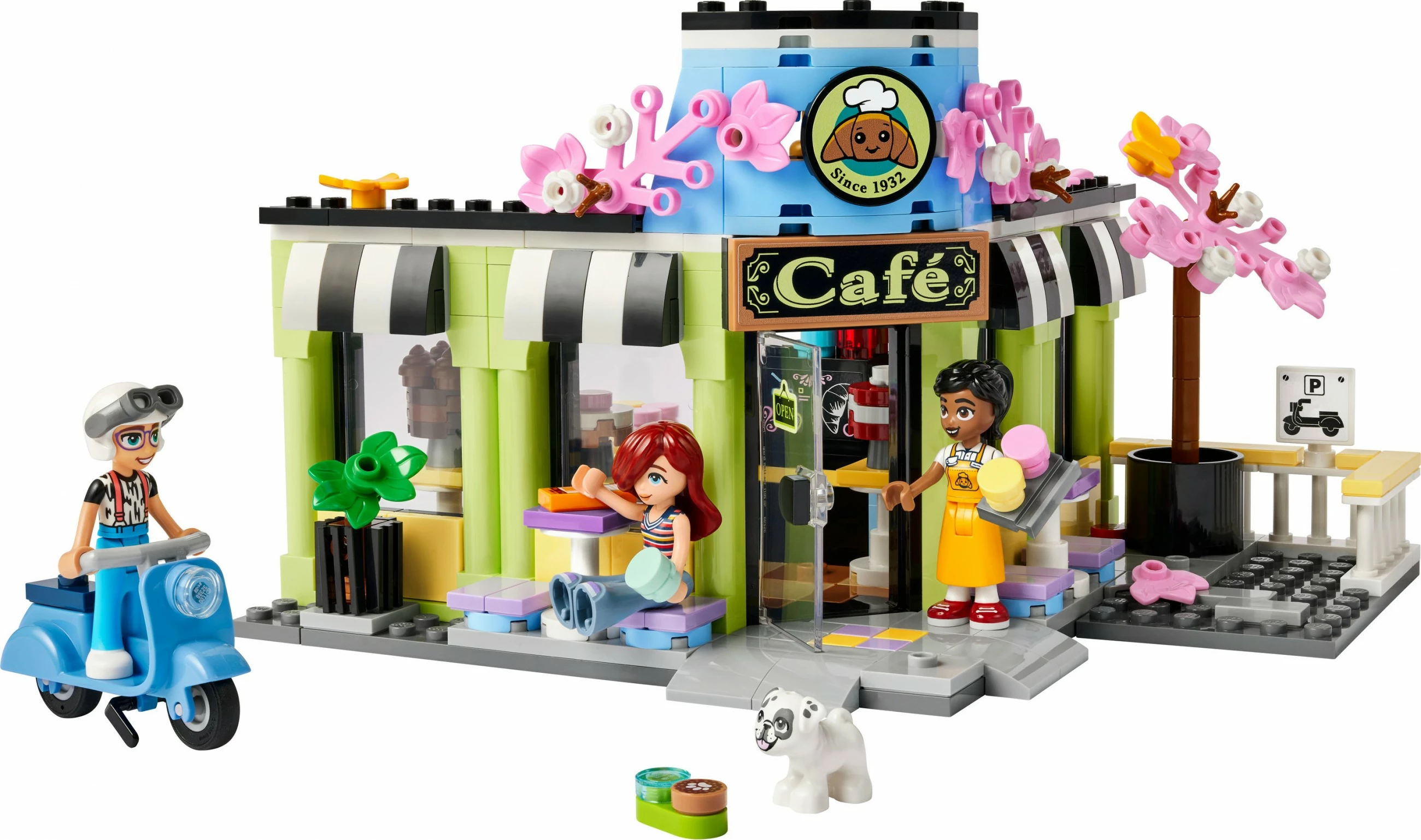 Set LEGO Friends 42618 Heartlake City Café, lodër ndërtimi, me figurina dhe aksesorë