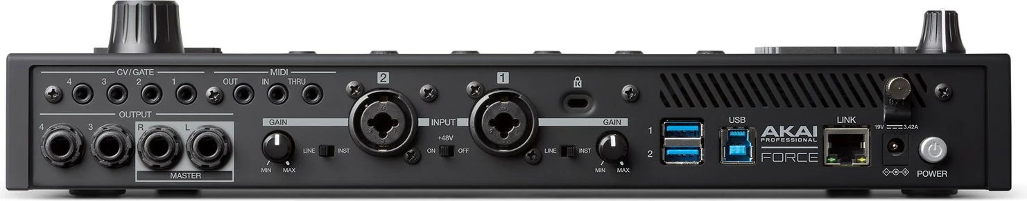Paisje për prodhim muzikor AKAI FORCE Standalonem, MIDI USB, e zezë