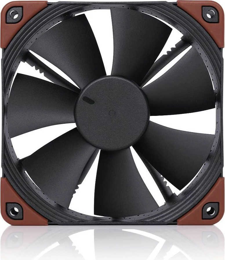 Ventilator kasë Noctua NF-F12 industrialPPC-24V-2000 SP, 120mm, PWM, IP67, 24V, zi/kafe