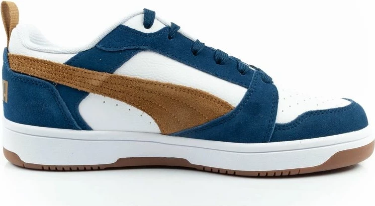 Atlete për meshkuj Puma Rebound v6, të bardha/navy/kafe