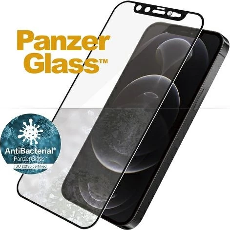 Xham mbrojtës PanzerGlass për iPhone 12/12 Pro, CamSlider me kristal Swarovski, Kornizë e zezë