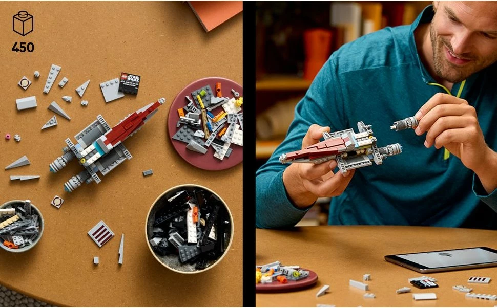 Set ndërtimi LEGO Star Wars 75404 Acclamator-Class Assault Ship, 450 pjesë, multikolor