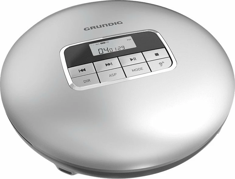 CD player portativ Grundig GCDP 8500 (GCP1020) 1800 mAh, MP3/WMA, LCD, 3.5 mm argjend/e zezë, set me kabllo USB + kufje + manual