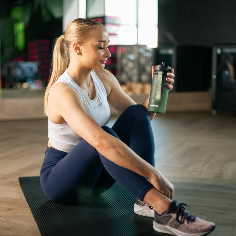 Shishe sportive Meteor 500 ml, e gjelbër e errët