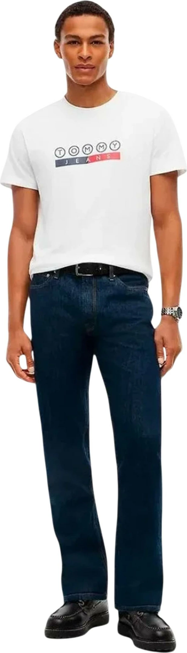 Maicë për meshkuj Tommy Hilfiger Jeans DM0DM23715, krem e çelët [Madhësia: S]