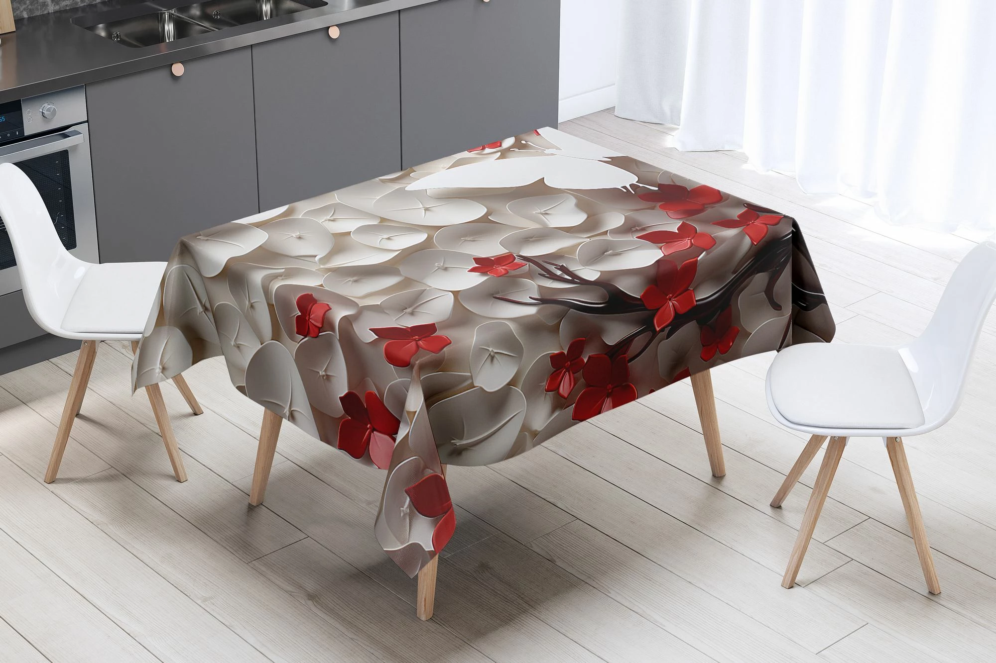 Mbulese tavoline Hermia Concept, Breeze, shumëngjyrëshe, 160x220cm
