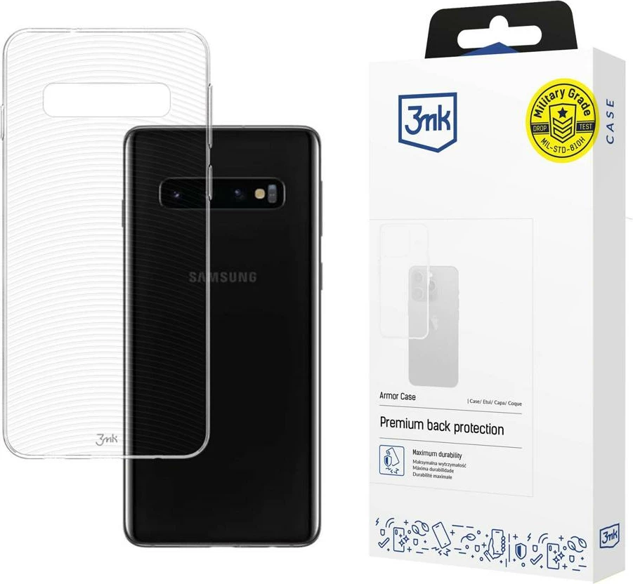 Mbështjellës 3mk Armor për Samsung Galaxy S10, transparent