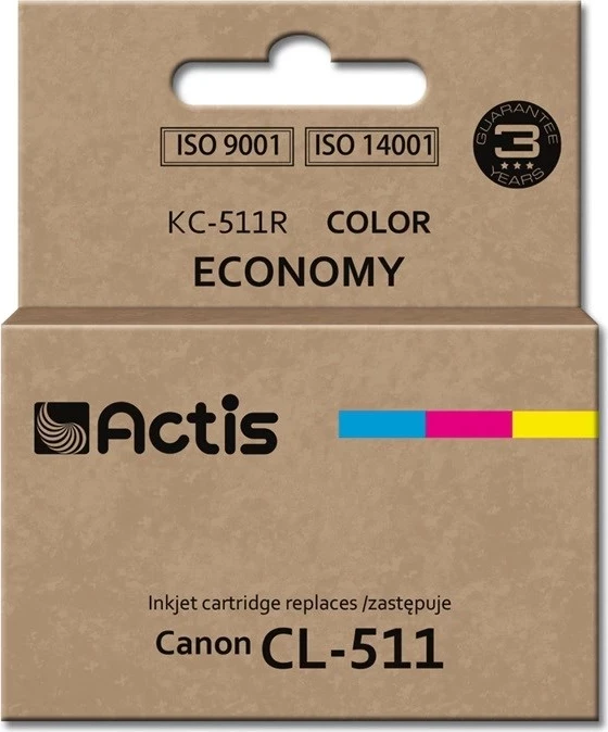 Bojë zëvendësese Actis KC-511R ink për Canon CL-511, 12ml, tri ngjyrëshe