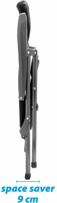 Karrige kampingu BRUNNER Skye 3D Compact 0404088N.C09, 3D mesh, kornizë alumini, e palosshme, e zezë