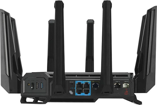 Router gaming ASUS ROG Rapture GT-BE98, Wi‑Fi 7 Quad‑Band, 2x 10GbE, 6 porte LAN, i zi