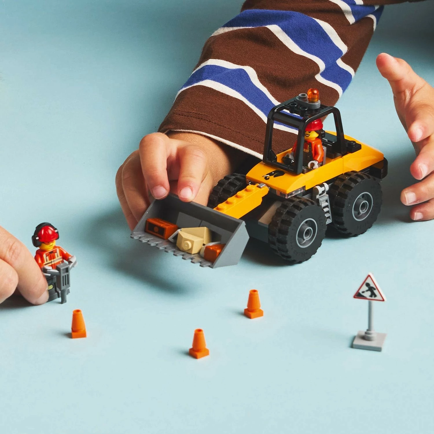 Set ndërtimi LEGO City 60450 Radlader, 81 pjesë, multikolor