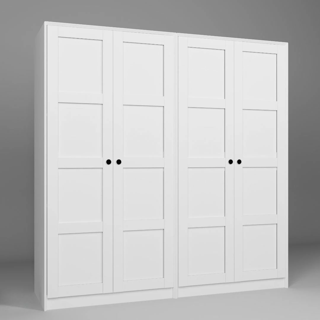 Dollap për rroba, ngjyrë e bardhë, Skye Decor Lucas 1600-90