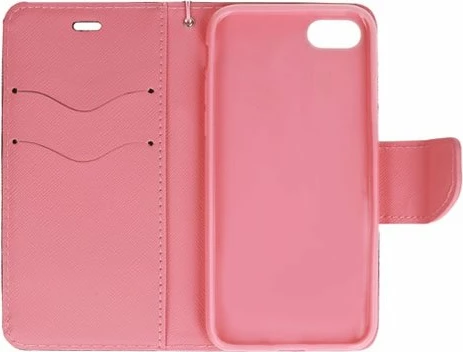 Mbështjellës HAVANA Fancy Diary për Xiaomi Redmi 9/9A, flip cover, me xhepa për karta, 11064, zezë/rozë