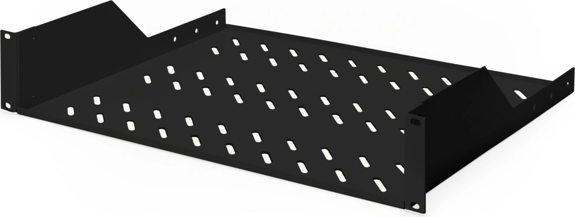 Raft për kasë rrjeti Digitus 2HE 19 inç, 25kg, zi