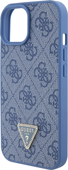 Mbështjellës Guess Crossbody 4G Metal Logo për iPhone 15/15 Plus, 6.1", Kaltër