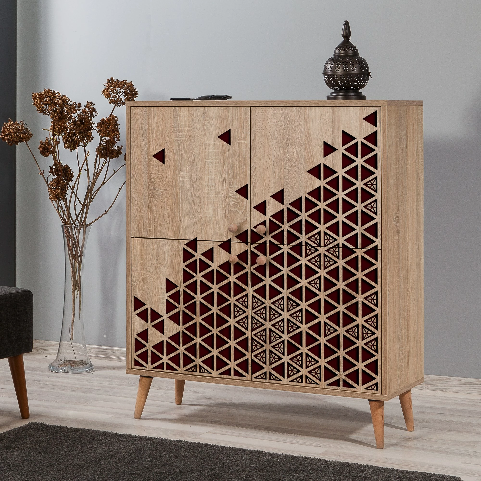 Dollap shumëpërdorimësh, ngjyrë lisi Sonoma, Multilux-122