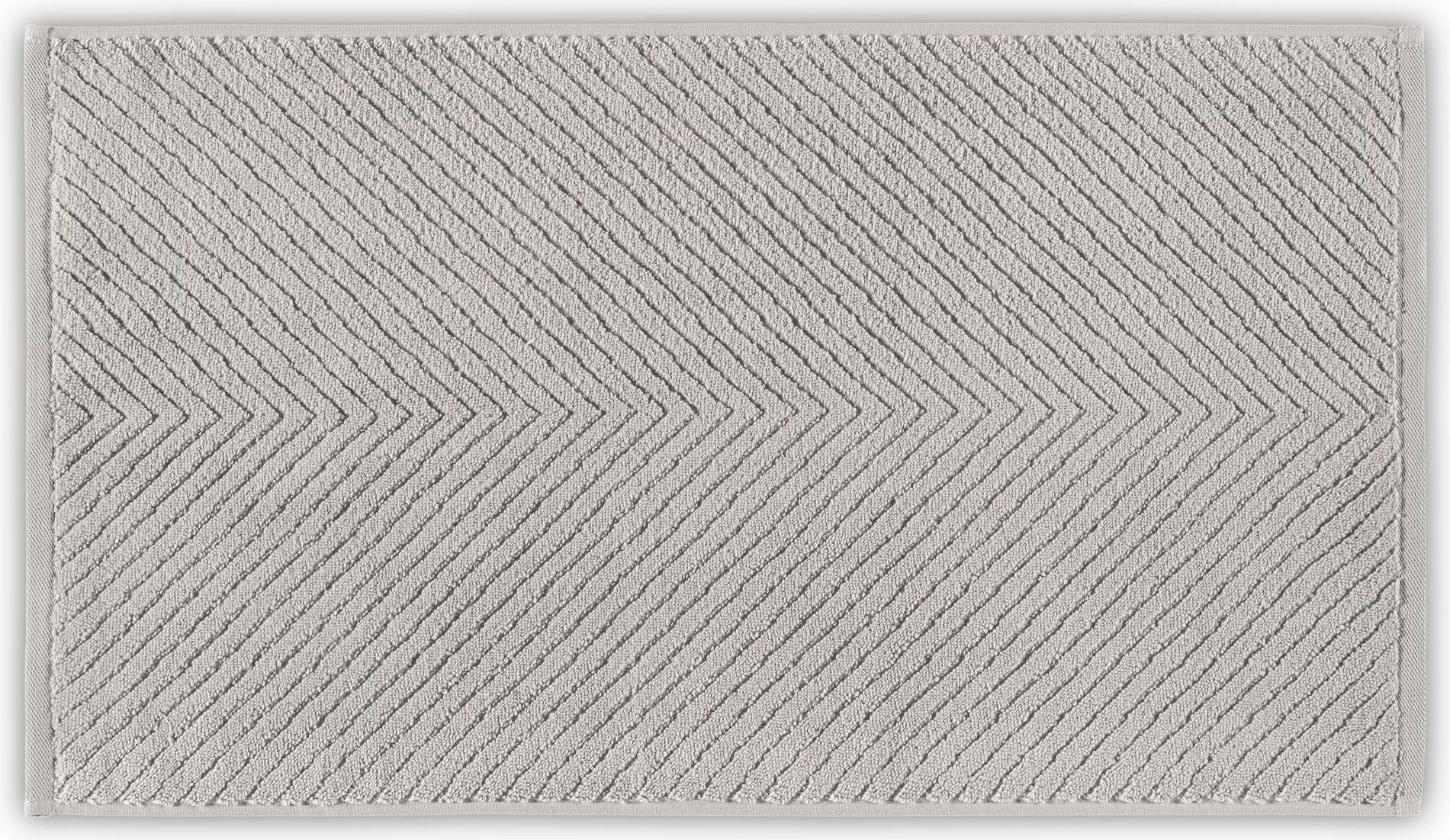 Peshqir banje Mijölnir, model Chevron, ngjyrë gri e çelët