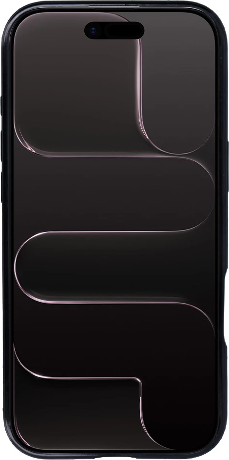 Mbështjellës silikoni MagSafe ONASI 23888 për iPhone 17 Air, transparent i zi me glitter