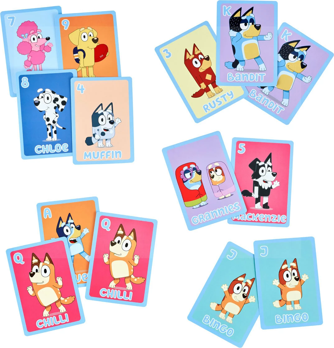 Bluey 5 In 1 Card Game