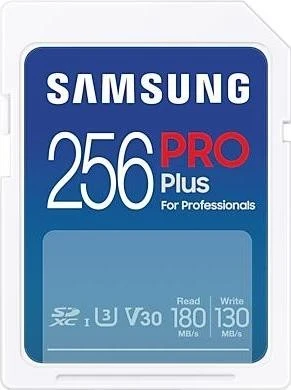 Kartë memorie Samsung Pro Plus SDXC, 256GB, 180MB/s