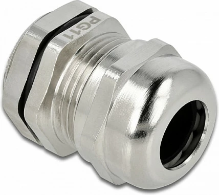 Kabelgland DeLOCK PG11, metal, IP68, për kabllo 10 mm, metalike