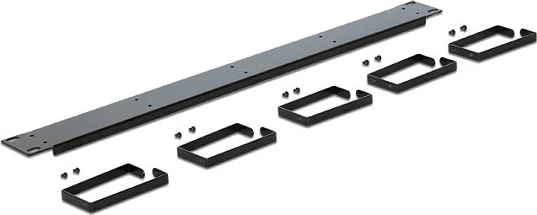 Panel menaxhimi kabllove DeLOCK 42496, 1U, 19", metal, i zi
