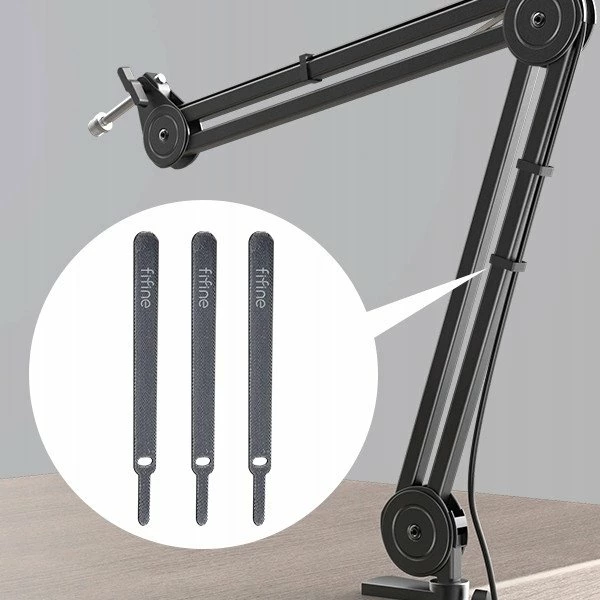 Stativ tavoline për mikrofon Fifine BM63W, krah metalik 79 cm, max 2 kg, i bardhë