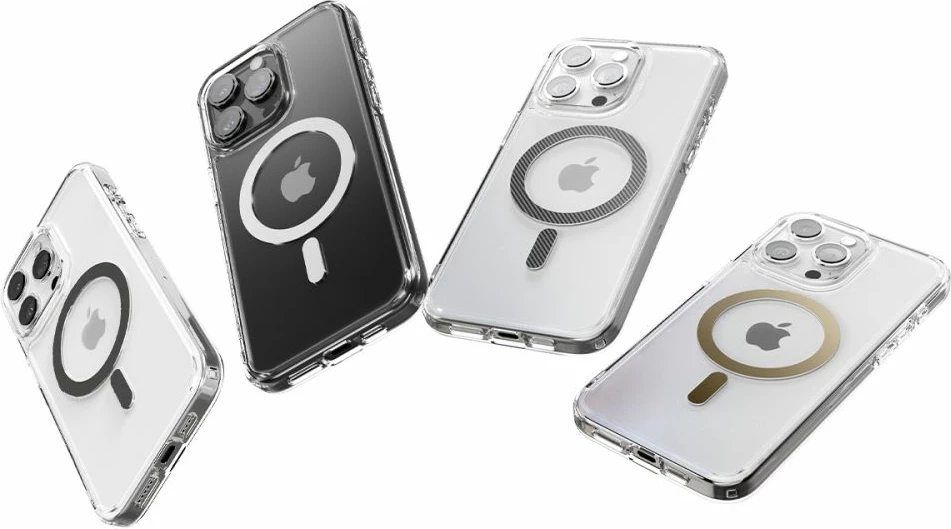 Mbështjellës Spigen Ultra Hybrid Mag për iPhone 15 Pro Max, MagSafe, grafit